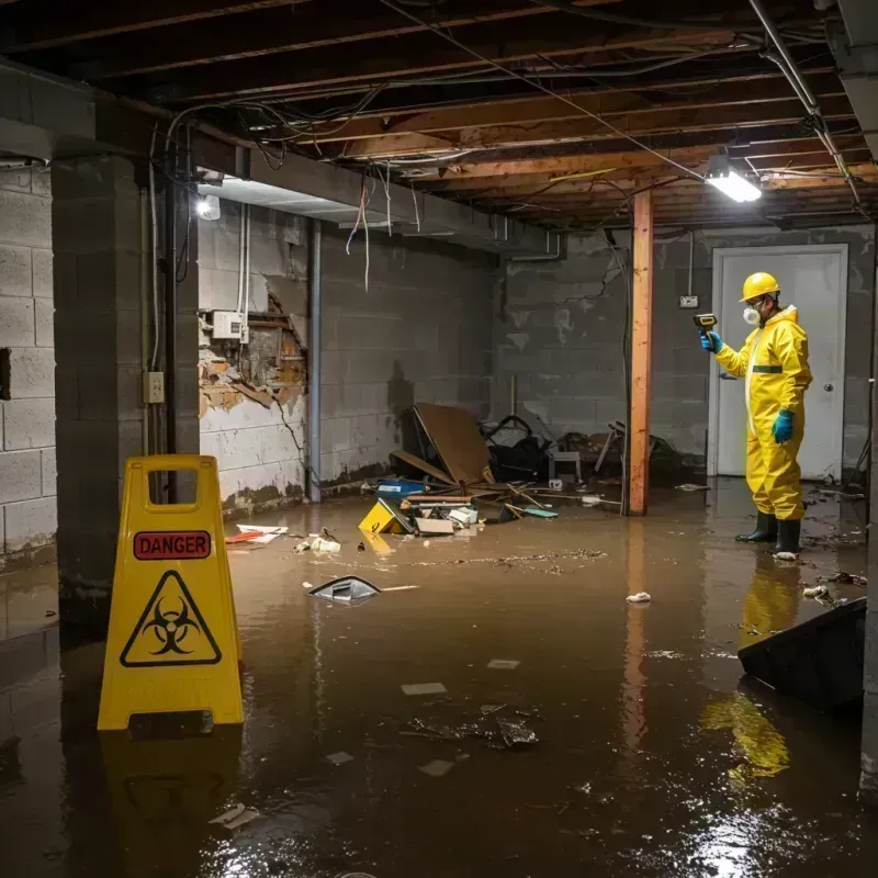 Flooded Basement Electrical Hazard in Centerville, UT Property